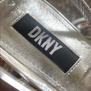 DKNY Silver Heels Brand New